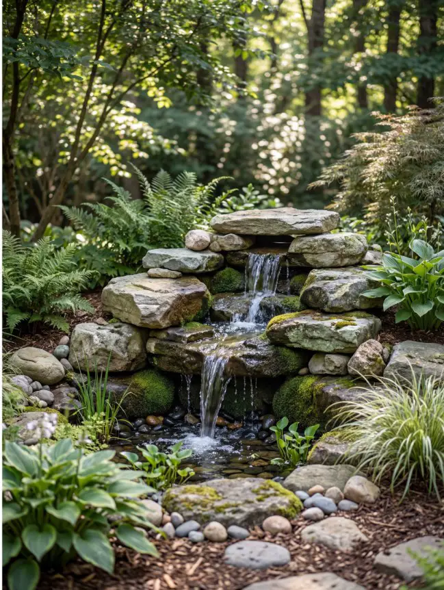 Backyard Garden Fountain Ideas