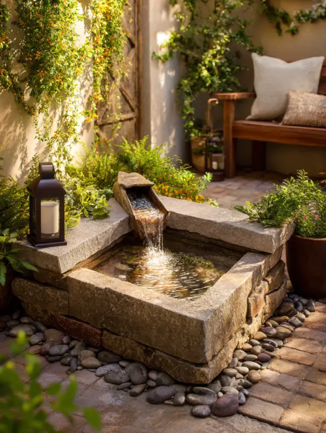 Backyard Garden Fountain Ideas