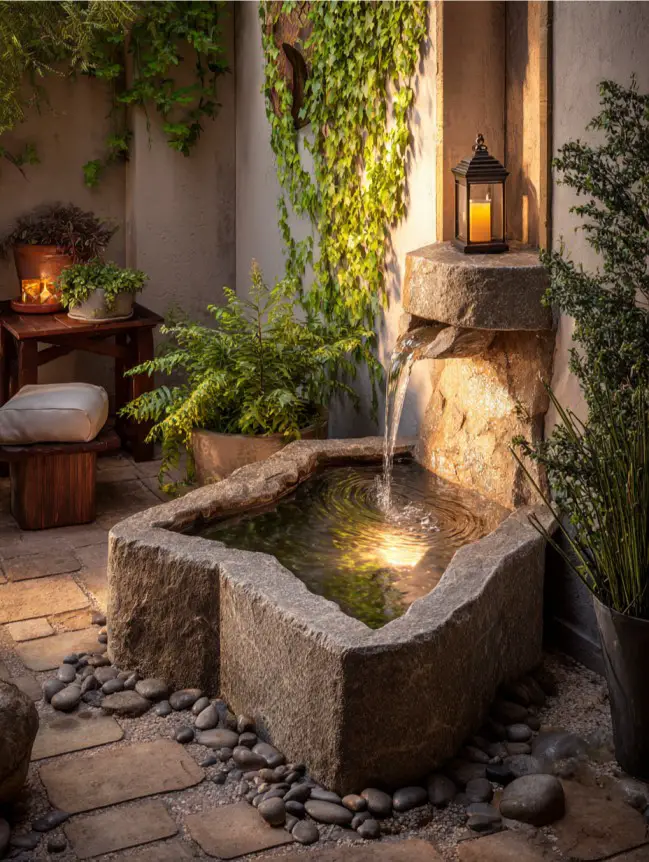 Backyard Garden Fountain Ideas