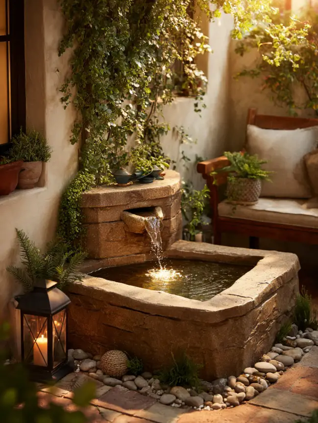 Backyard Garden Fountain Ideas