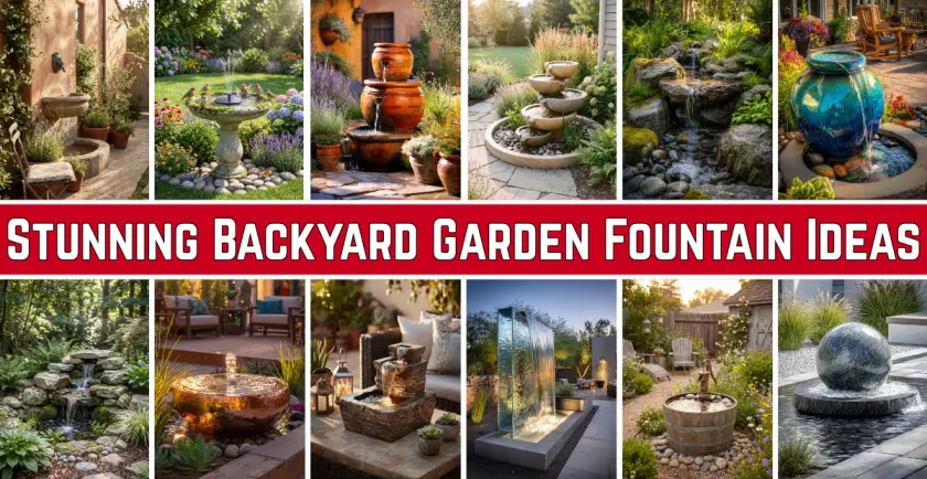 Backyard Garden Fountain Ideas