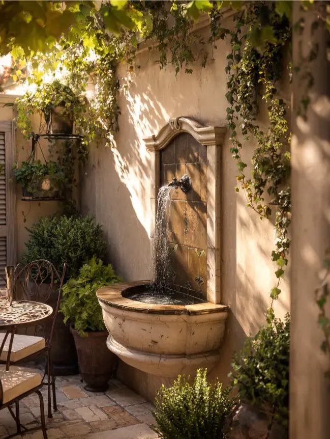 Backyard Garden Fountain Ideas