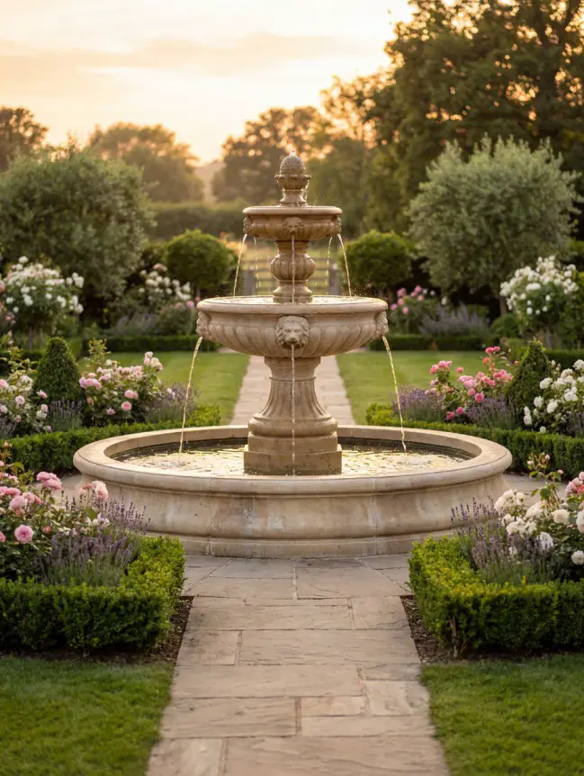 Backyard Garden Fountain Ideas