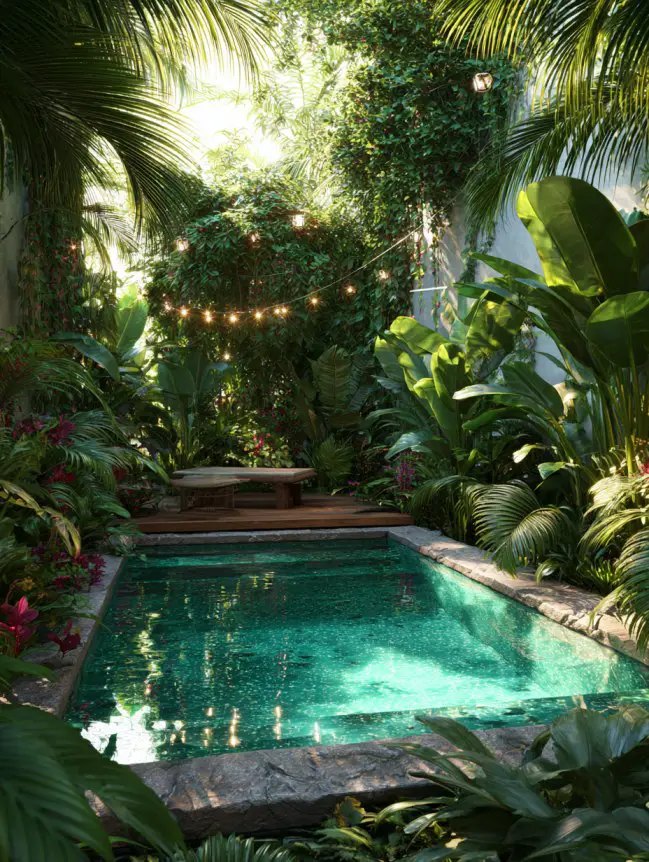 Modern Small Backyard Plunge Pool Ideas