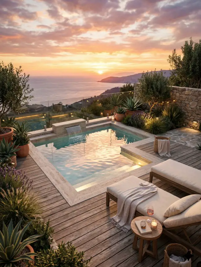 Modern Small Backyard Plunge Pool Ideas