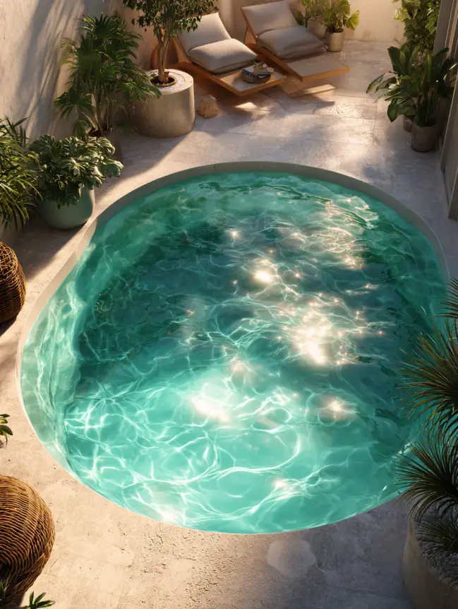 Modern Small Backyard Plunge Pool Ideas