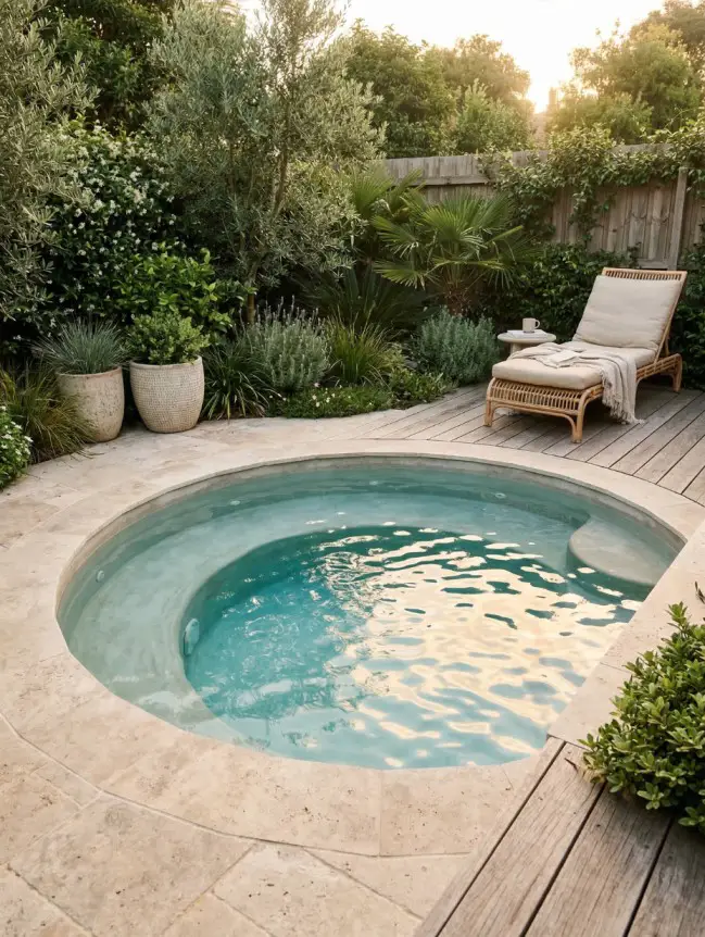 Modern Small Backyard Plunge Pool Ideas