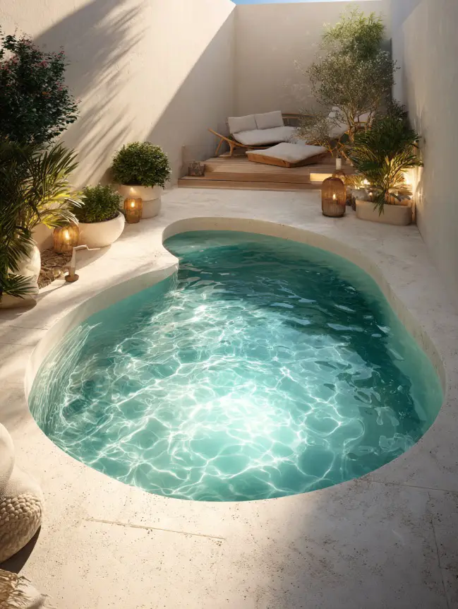 Modern Small Backyard Plunge Pool Ideas