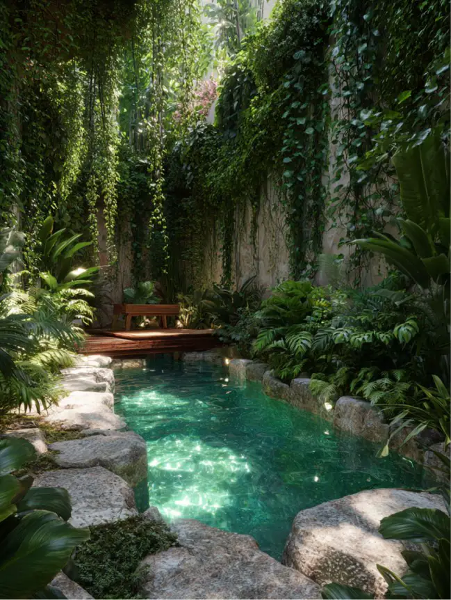 Modern Small Backyard Plunge Pool Ideas