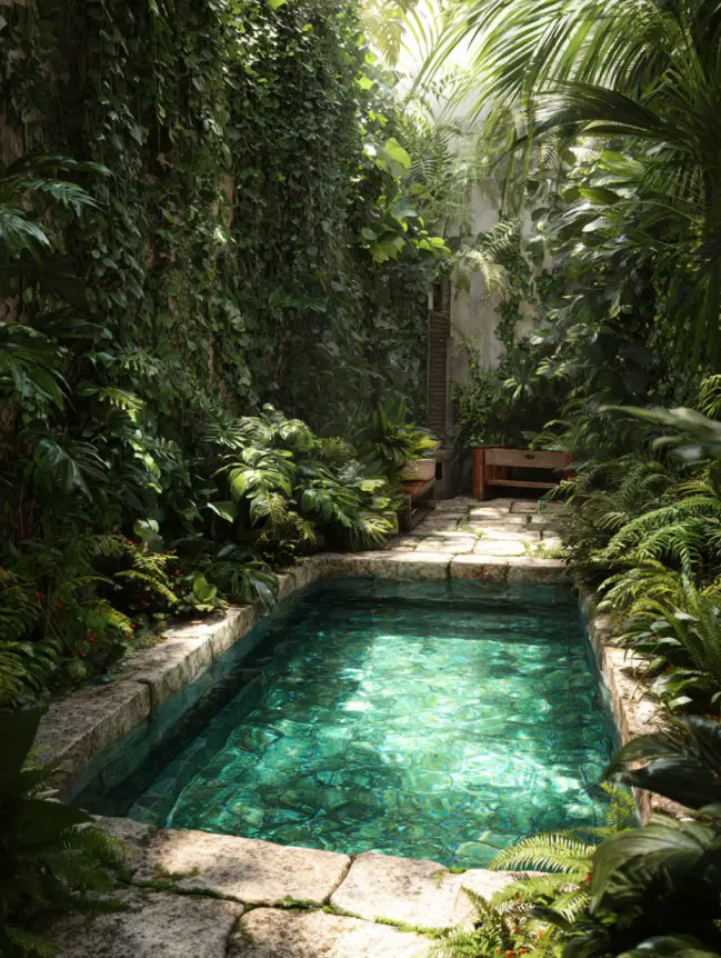 Modern Small Backyard Plunge Pool Ideas
