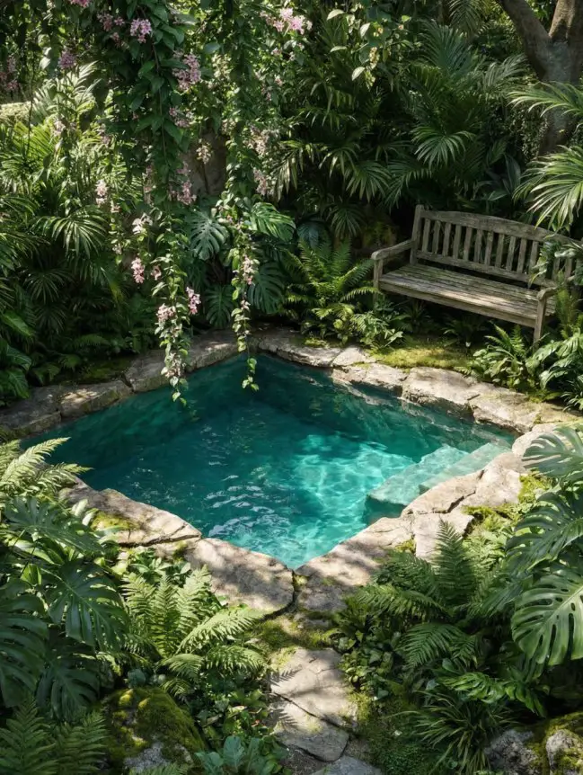 Modern Small Backyard Plunge Pool Ideas