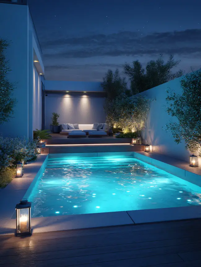 Modern Small Backyard Plunge Pool Ideas