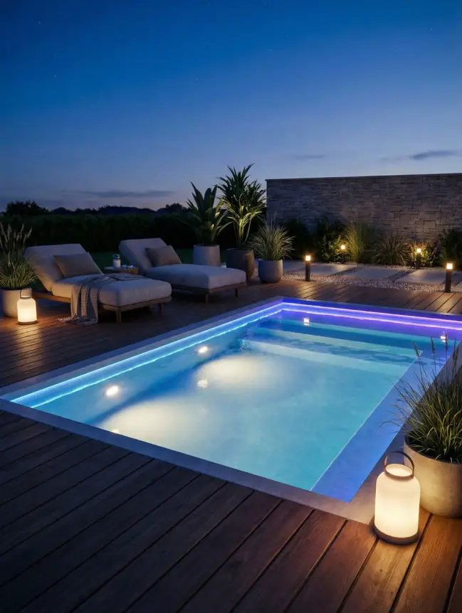 Modern Small Backyard Plunge Pool Ideas