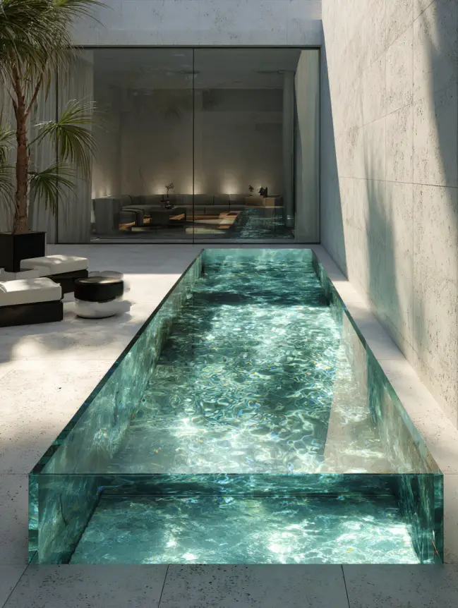 Modern Small Backyard Plunge Pool Ideas