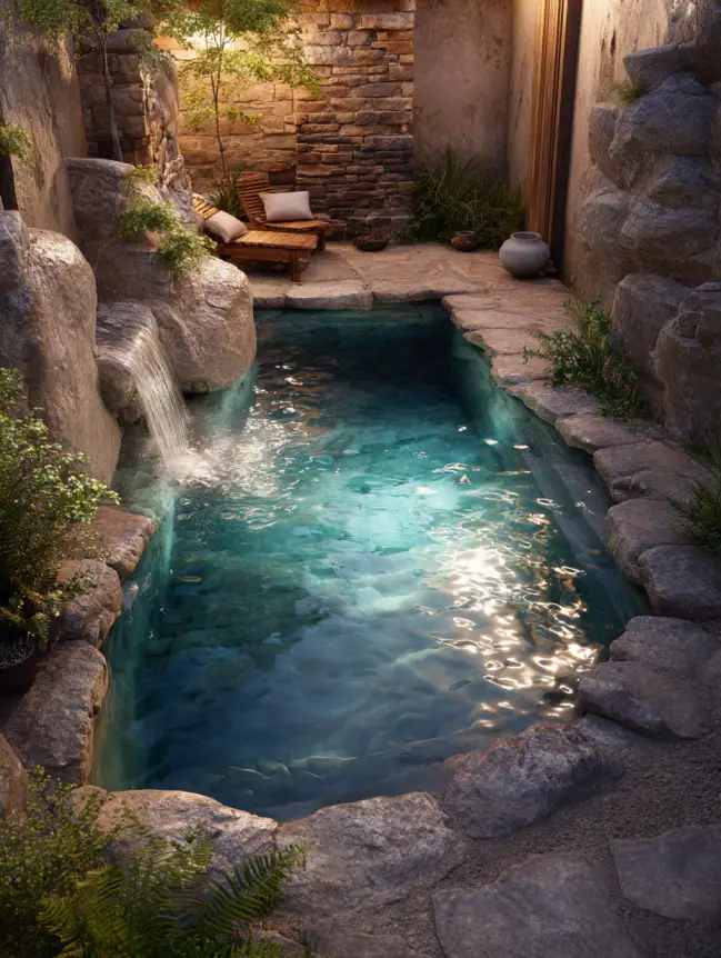 Modern Small Backyard Plunge Pool Ideas