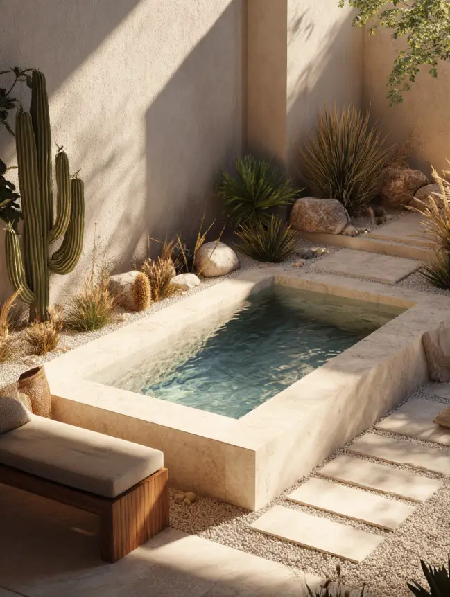 Modern Small Backyard Plunge Pool Ideas