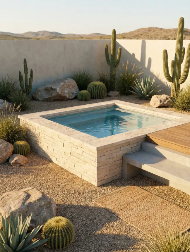 Modern Small Backyard Plunge Pool Ideas