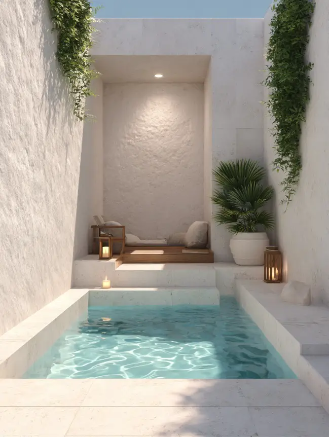 Modern Small Backyard Plunge Pool Ideas