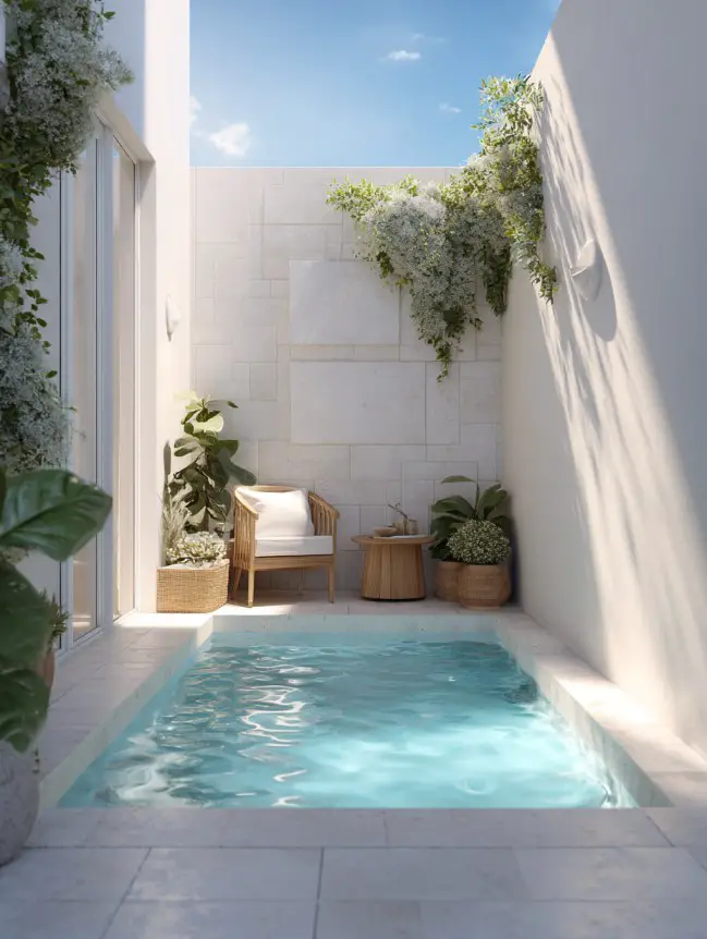 Modern Small Backyard Plunge Pool Ideas