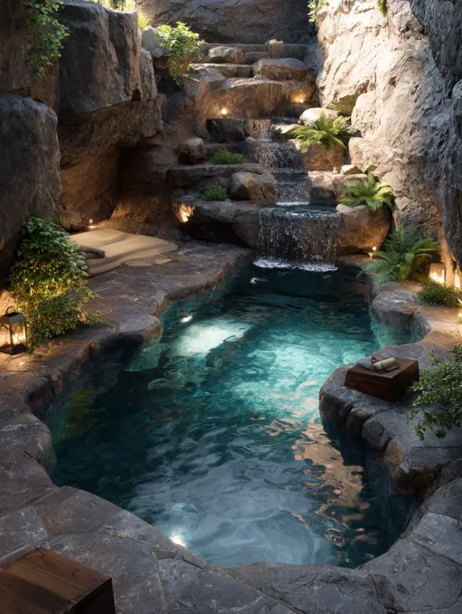 Modern Small Backyard Plunge Pool Ideas