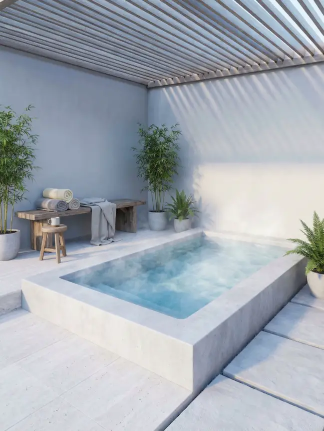 Modern Small Backyard Plunge Pool Ideas