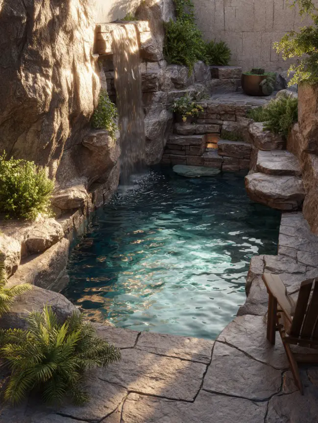 Modern Small Backyard Plunge Pool Ideas