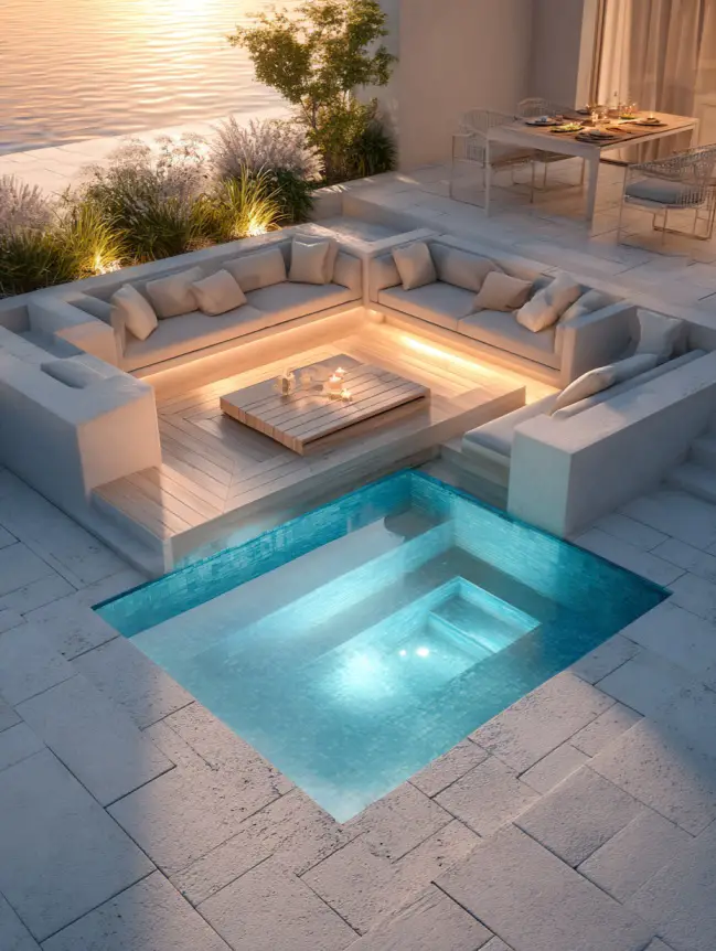 Modern Small Backyard Plunge Pool Ideas