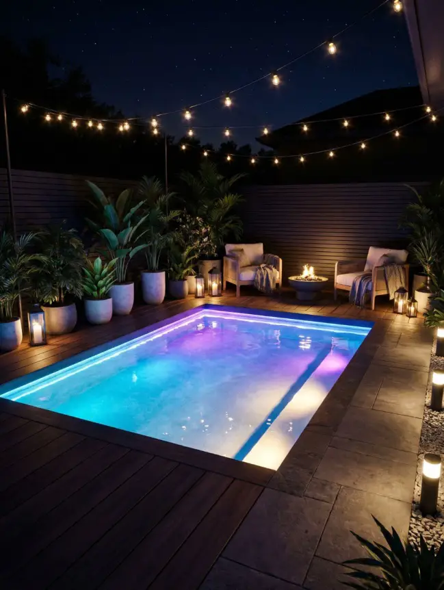 Modern Small Backyard Plunge Pool Ideas