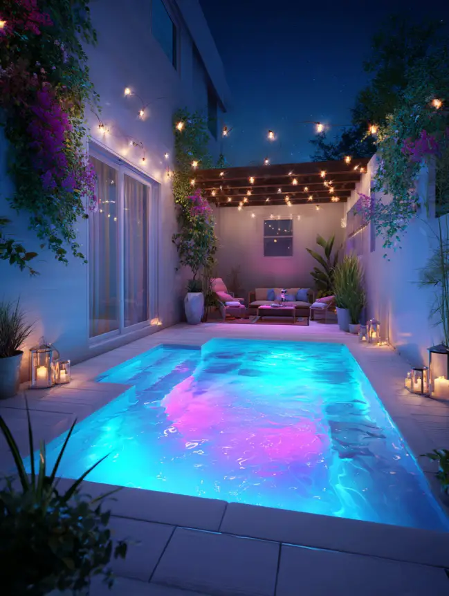 Modern Small Backyard Plunge Pool Ideas