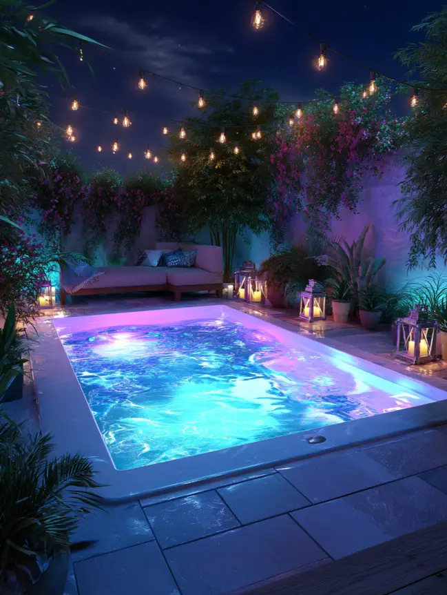 Modern Small Backyard Plunge Pool Ideas