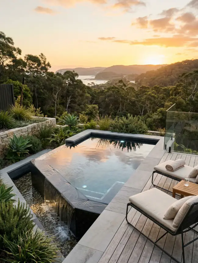 Modern Small Backyard Plunge Pool Ideas