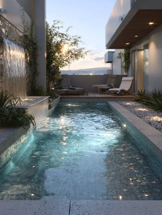 Modern Small Backyard Plunge Pool Ideas