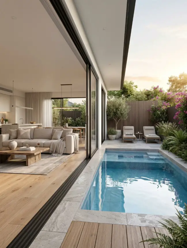 Modern Small Backyard Plunge Pool Ideas