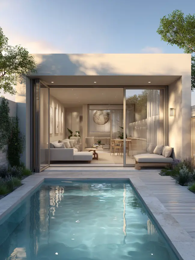 Modern Small Backyard Plunge Pool Ideas