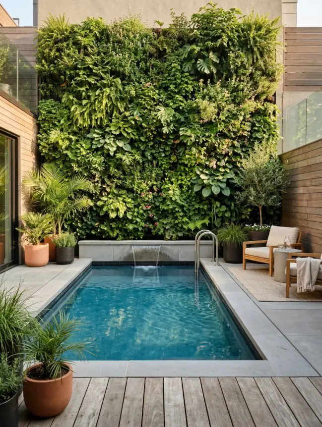 Modern Small Backyard Plunge Pool Ideas