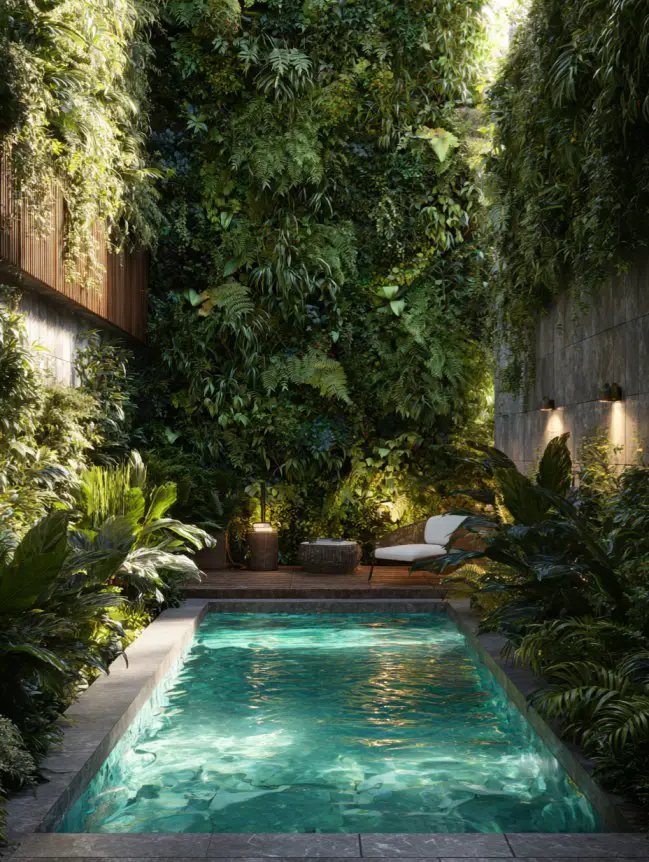 Modern Small Backyard Plunge Pool Ideas