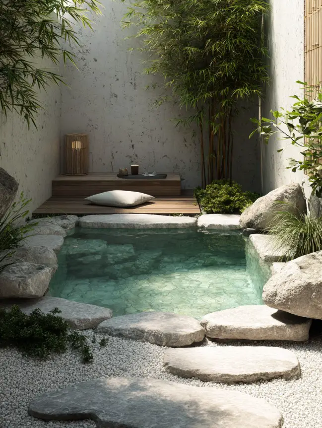 Modern Small Backyard Plunge Pool Ideas