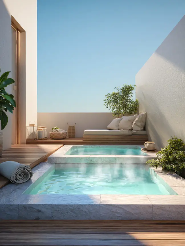 Modern Small Backyard Plunge Pool Ideas