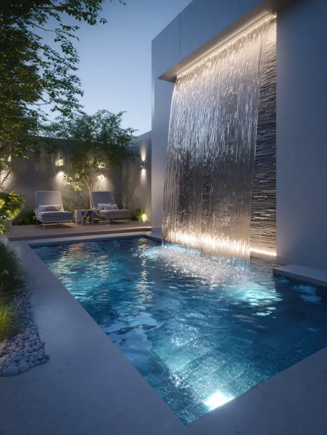 Modern Small Backyard Plunge Pool Ideas