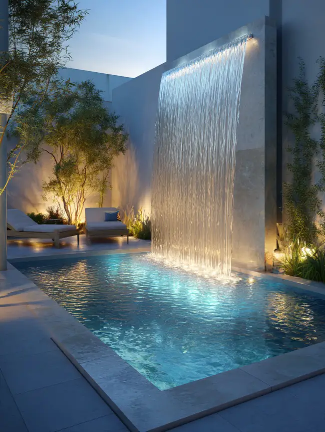 Modern Small Backyard Plunge Pool Ideas