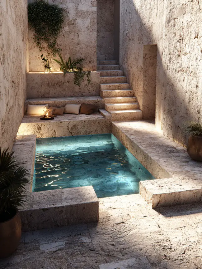 Modern Small Backyard Plunge Pool Ideas