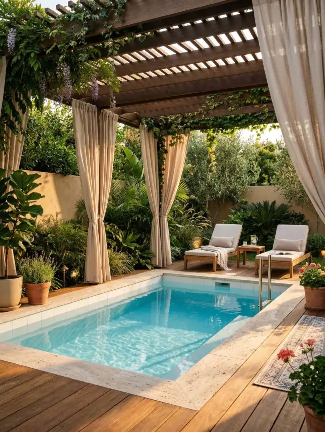 Modern Small Backyard Plunge Pool Ideas