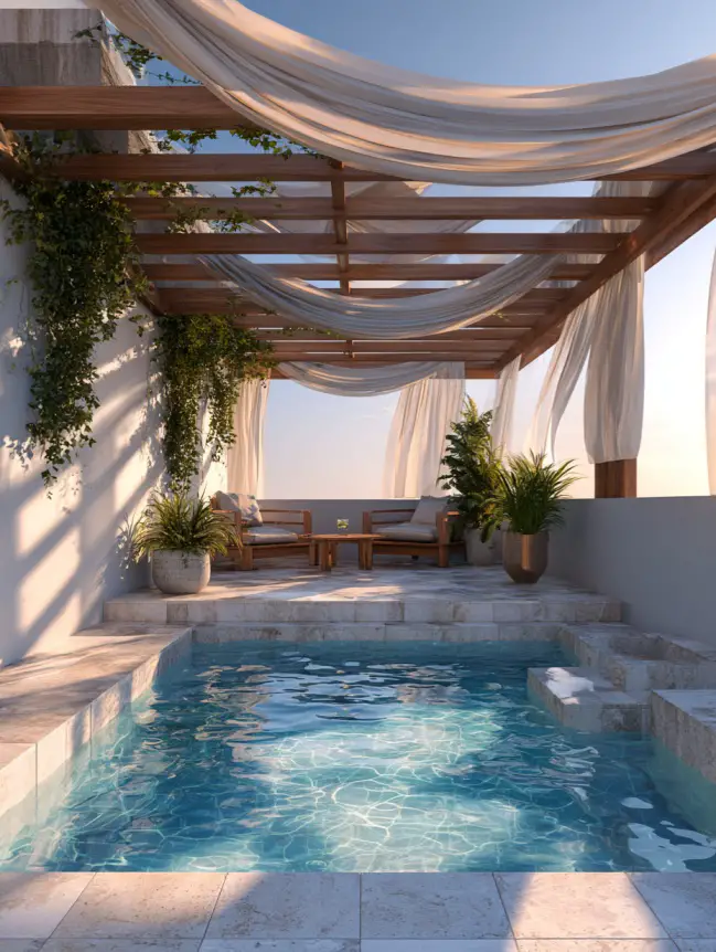 Modern Small Backyard Plunge Pool Ideas