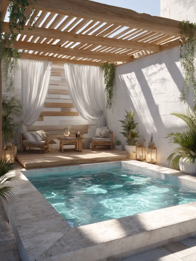 Modern Small Backyard Plunge Pool Ideas