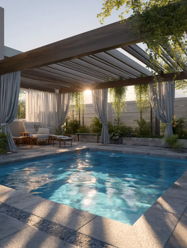 Modern Small Backyard Plunge Pool Ideas