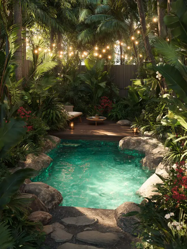 Modern Small Backyard Plunge Pool Ideas