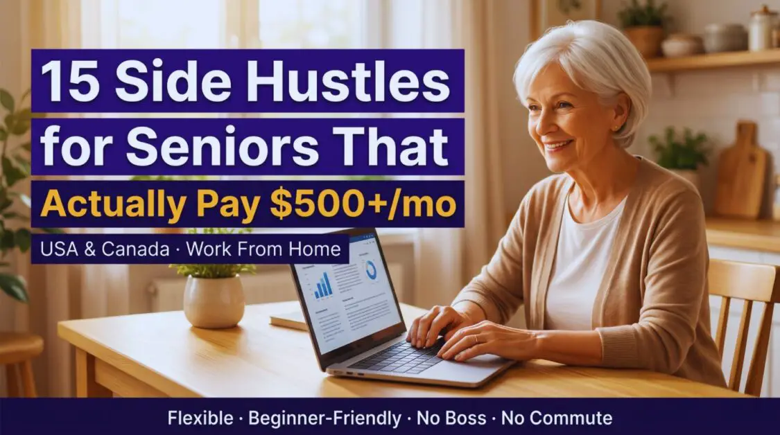 Low-Stress Side Hustles for Seniors That Actually Pay