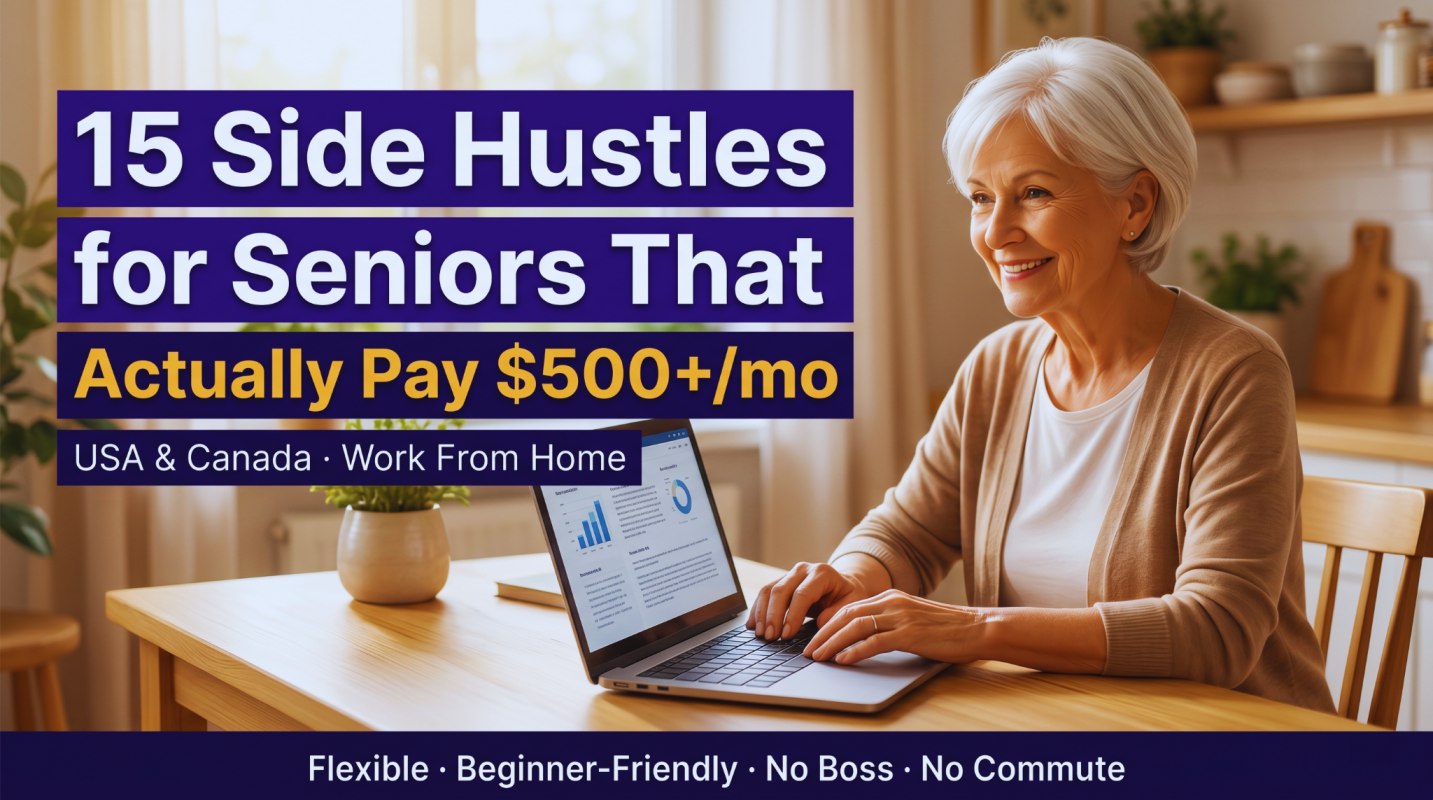 Low-Stress Side Hustles for Seniors That Actually Pay