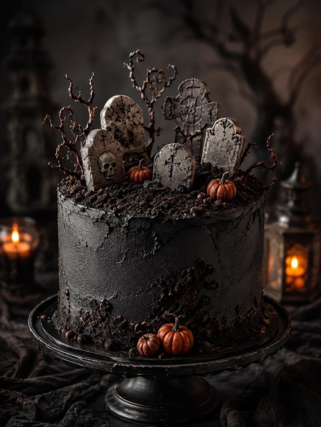 Eggless Halloween Cakes