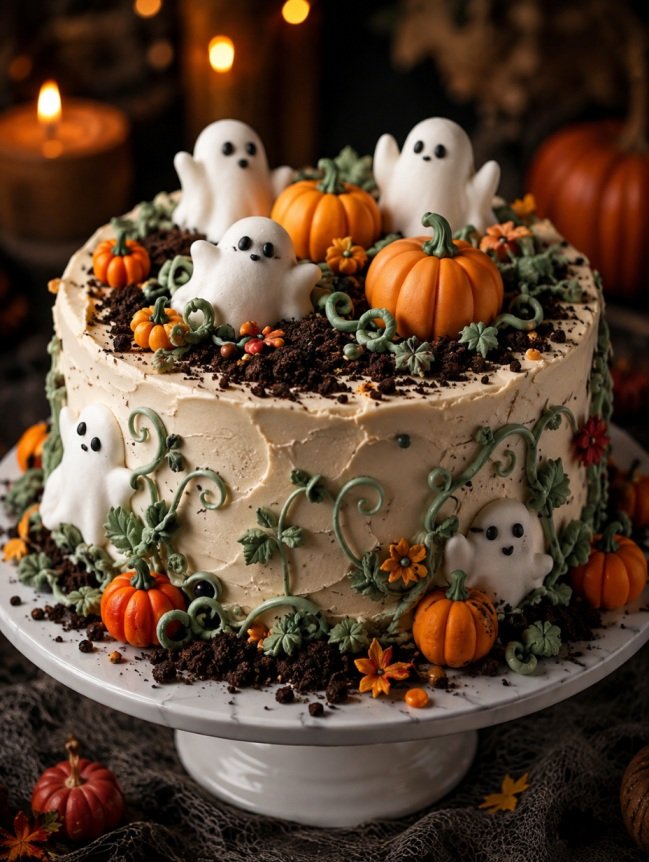Eggless Halloween Cakes